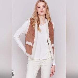 NWT Charlie B Brown Reversible Sherpa Vest